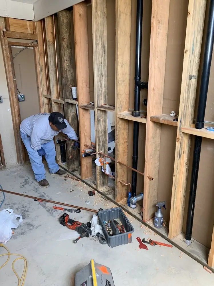 Commercial rough-in plumbing for Gas Line Repair in Sherwood